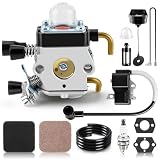 partszen Carburetor Ignition Coil Kit for Stihl FS85 FS75 FS80 FS80R HS80 FS85R FS85T Trimmer KM85 HS85 C1Q-S42 C1Q-S63A with 4137 124 2800 Air Filter Tune-up Repair Parts