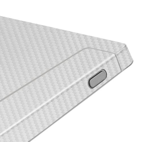 Skinomi Silver Carbon Fiber Full Body Skin Compatible With Microsoft Surface 2 (Full Coverage) Techskin With Anti-Bubble Clear Film Screen Protector #TOP6