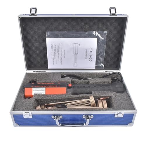 1200W 110V Magnetic Induction Heater Tool Handheld Rusty Bolt Removal Tool with 8 Coils Portable Toolbox Mustrod