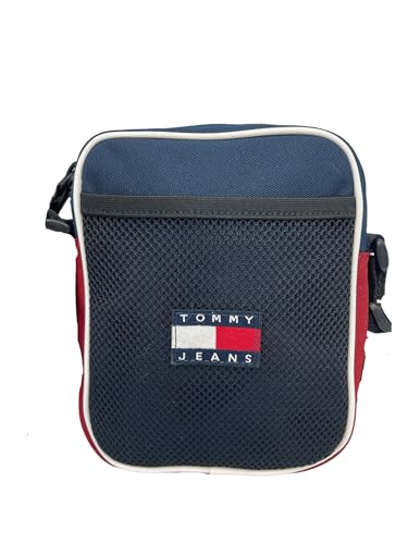 Image of Tommy Jeans Heritage Reporter Shoulder Bag, Dark Blue, black