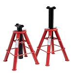 Sunex 1310 10-Ton Medium Height Pin Type Jack Stands, Pair, Red