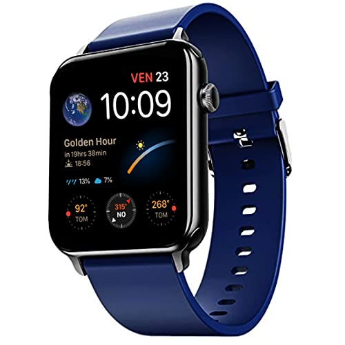 Image of Vortex Bluetooth Calling Smartwatch with Stylish 1.80 inch Curved IPS Display, Working Crown, Heart & Spo2 Monitoring, 100+ Watch Faces, Activity Tracking for Men & Women - Navy Blue