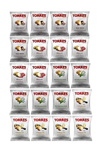 Torres Spanish Papas Fritas Potato Chips 4 Flavor Variety Pack