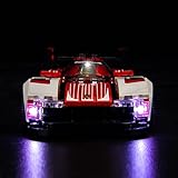 Diseño único: diseñado para Lego 76916 Speed Champions Porsche 963, puedes llevar tu modelo de bloque de construcción Porsche 963 76916 con el kit de iluminación de oscuro a claro y darle vida a la vida. (Tenga en cuenta que solo se incluye el juego de luces LED)
