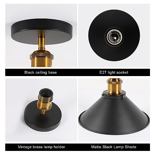 Pheashine 2 Pezzi Vintage Plafoniera Soffitto