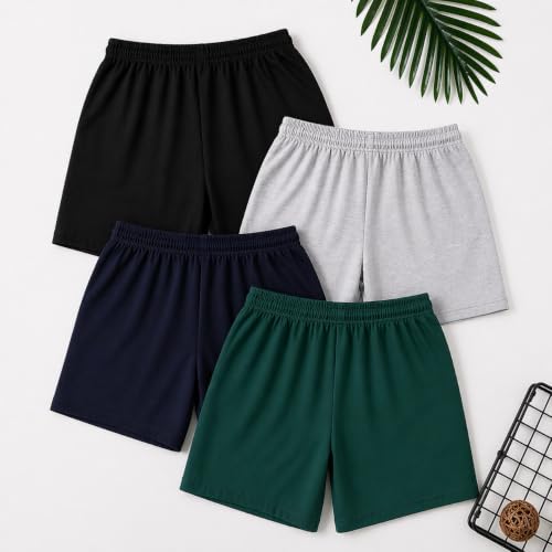 Image of Men's Knee Length Stretchable Shorts Pack of 1- Any Colour Shorts Will BE Sent to You
