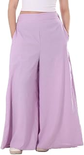 BEBO نسائي بنطلون حريمي سادة قدم واسعة