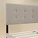 Beyond Lifestyle - Upholstered Platform Bed Frame with Adjustable Tufted Headboard/King/Beige/Minimalist/Slim and Sturdy/Mattress Foundation/No Box Spring Needed / 5 Years Warranty