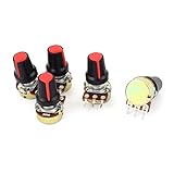 Uxcell a15040700ux0370 5 Piece 50K Ohm 3 Terminal Linear Taper Rotary Volume B Type Potentiometer Pot, B50K