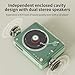 Portable CD Player Boombox with Bluetooth, 40mm Speakers, LCD Display, USB Port, SD Card Slot