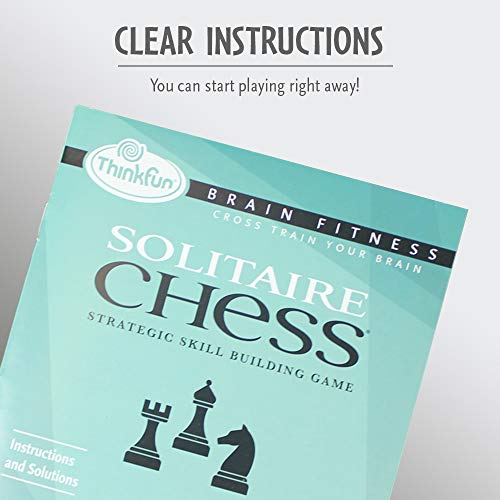 ThinkFun Brain Fitness Solitaire Chess Logic Game and STEM Toy for Age 12 and Up
