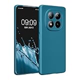 kwmobile Handyhülle für Xiaomi Redmi Note 15 4G / Redmi Note 15 5G / Poco M8 5G Hülle - weiche Silikon Hülle metallisch schimmernd - Schutzhülle Cover - Metallic Karibikblau
