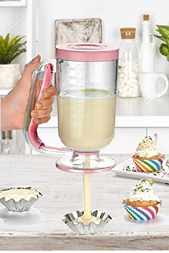 Pancake Cup Cake Batter Dispenser Separator Waffle Mix Maker 900ml 30ozEasy to Operate Easy to Clean, DIY Cake Dough Pastry Handheld Kitchen Baking Tool