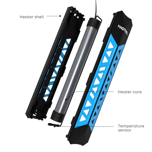 Image of MagTool Aquarium Heater, 100W-1200W Submersible Fish Tank Heater for 40-55-75-94 Gallon Tank with Over-Temperature Protection & Automatic Power-Off with Digital Controller for Freshwater & Saltwater