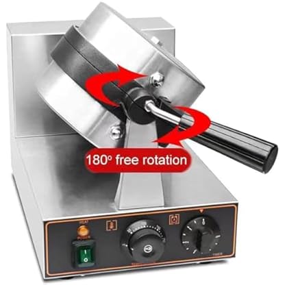 XSDAJSD A, Elektrischer Eisburger-Hamburger-Maker, kommerzielle rotierende doppelseitige Heizung, 180 ° Drehung, einstellbare Temperatur 50-300 ℃ – Bild 3