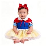 Beipegin Disfraz Princesa Niña Bebé Cuento de Hadas Vestido Princesa Niña con Diadema Disfraz Bebe Disfarce Halloween Carnaval Bebe 3-18 Meses