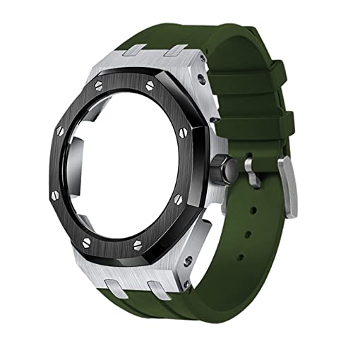 Bracelet en silicone souple et boîtier métal pour modifier la montre GA-2100