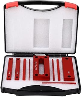 Zhed Setup Blocks Height Set, 9pcs Precision Aluminum Alloy Setup Bars for Router and Table Saw Accessories Woodworking Set Up, Gift Choice for Carpenter, Construction, DIY