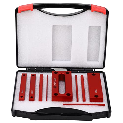 Zhed Setup Blocks Height Set, 9pcs Precision Aluminum Alloy Setup Bars for Router and Table Saw Accessories Woodworking Set Up, Gift Choice for Carpenter, Construction, DIY