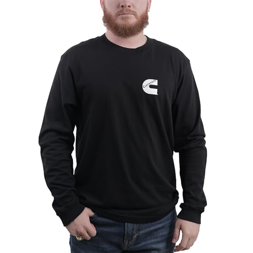 Cummins Long Sleeve Shirt, Black, S - 4XL