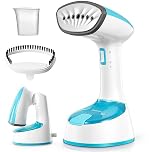 Reemix Ferro da Stiro Verticale, Pieghevole e Portatile Stiratrice Verticale, 20 g/min Vapore Penetrante, Riscaldamento Rapido 25 Secondi, per Casa, Ufficio e Viaggi, 220V(Blu)