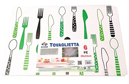 Oceano Tovagliette Americana Plastica Lavabili 6