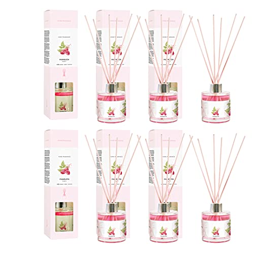 PACK6ABIENDADOR CON AROMA,MIKADO AMBIENTADOR PREMIUM 130ml FRAMBUESA(PLUS HOME)