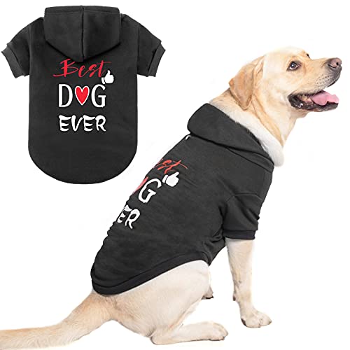 Sweat à capuche pour chien Best Dog Ever élégant pour chiens de petite, moyenne et grande taille Cover
