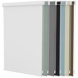 MYshade Custom Size Roller Shades Corded Blackout Binds with Valance, Light Blocking Fabric Room Darkening Customized Roller Blinds for Indoor Windows Shade Inside Outside Mount