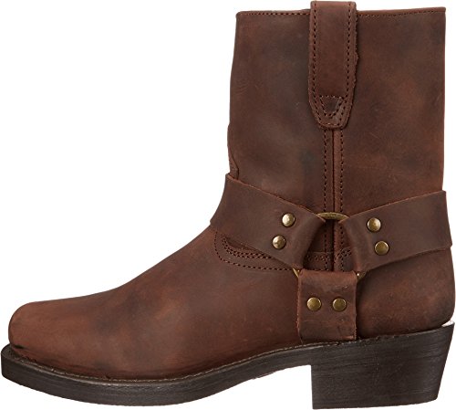 Image of Dingo Mens Saw Buck Embroidered Lizard Print Round Toe Casual Boots Mid Calf