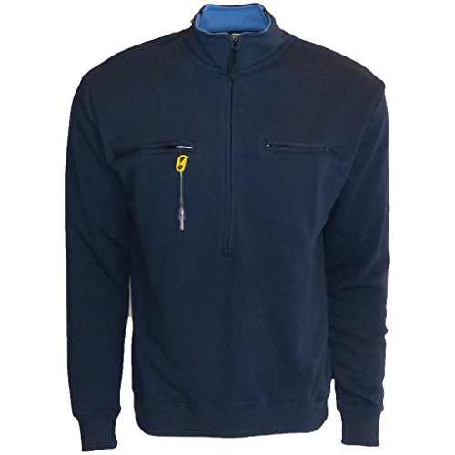 Men's Easy Port Access Chemo Pullover in French Tarry - Best Gift for Cancer Patients2