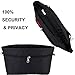 Time Wing Handbag Tote Purse Organizer Insert Bag Liner Shaper Divider Zipper 11 Pockets Compartments X Large Black