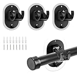 Facile à Installer: L'installation de support tringle rideaux sans percage est simple, nettoyez simplement la surface de fixation, détachez le papier protecteur, collez-le sur une surface lisse et plane, puis attendez 48 heures avant de l'utiliser. De plus, il peut également être installé à l'aide des vis et des chevilles fournies