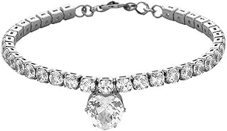 RayMinsino Collar con diamantes de imitación brillantes en forma de corazón para gatos y perros, collar de gemas para mascotas, collar de diamantes de imitación para gatos y perros