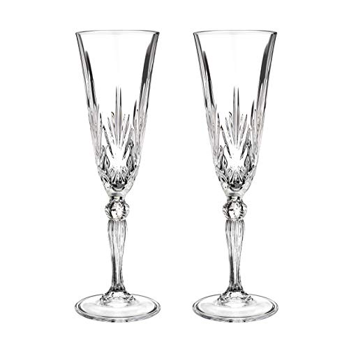 crystal champagne flutes