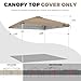 10x10ft Replacement Canopy Top with Air Vent, Waterproof & UV Protection Canopy Tent Top Cover for Straight Leg Canopy Frame - for Outdoor, Patio, Event, Trade Show (Khaki, 10x10ft)