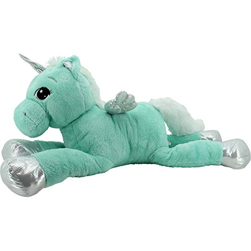 Sweety Toys 11957 Einhorn Plüschtier Kuscheltier 115 cm türkis-Mint liegend – Bild 3