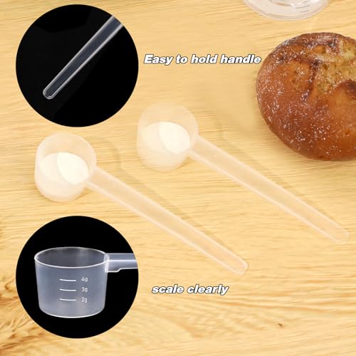 Miniatura 3 de 4 Cucharas Medidoras De Plástico De 5 G, Cucharas De Proteína En Polvo, Cucharas De Leche En Polvo, Cucharas De Café, Cucharillas De Gránulos De Polvo Líquido, Reutilizables, Herramientas De Cocina