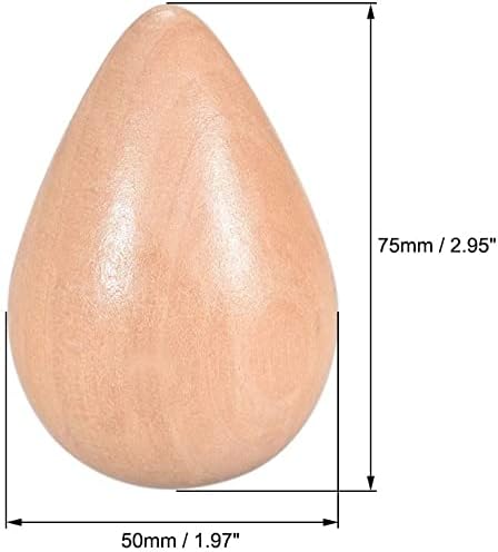 XYWHPGV Wall Hooks Wall Mount Wooden Water Drop Shape Decorative Hook 50mmx75mm(DxH) Wood Color for Clothes Hanger, 2pcs(b0498 7afd7 c94e5 6ac2f 49b05 1cc28 image 3