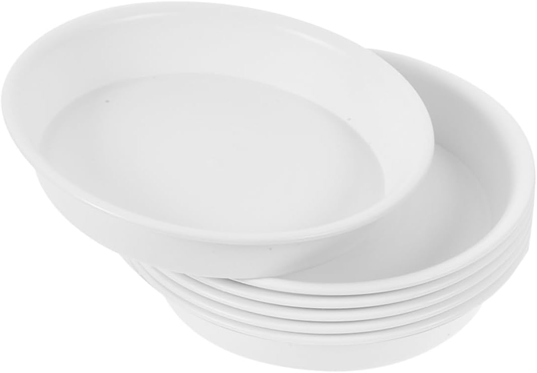 VICASKY 30pcs Round Plant Tray Flower Pot Saucer for Use Water Drainage Base for Bonsai and Potted Plants Outer