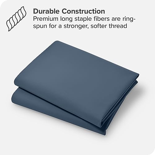 Bare Home Organic Pillowcase Set Standard Size Pack Of 2 Bering Sea - Image 6