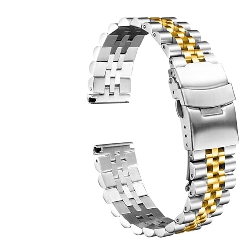 Bracelet de montre en acier inoxydable chic du bureau aux sorties citadines