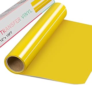 HTVRONT Silver Heat Transfer Vinyl 12" x15ft Silver HTV Vinyl Roll for T-Shirts, Iron on Vinyl for Cricut & Silhouette Cameo