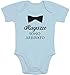 Shirtgeil Ragazze Sono Arrivato con Papillon - Regalo Neonati Body Neonato Manica Corta 0-3 Mesi Celeste