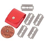 NIYANGLE Holz Brotmesser mit Klingen Brotschneidewerkzeug zum Trimmen und Einschneiden von Brotteig für Bäckerei und Haushalt