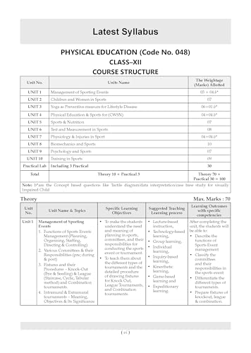 Image of Oswaal CBSE Class 12 Physical Education Question Bank | Chapter & Topic-wise Solved Papers (2017-2026) | Based on Syllabus (April 2026) | Includes 2026 Papers | For 2027 Exam