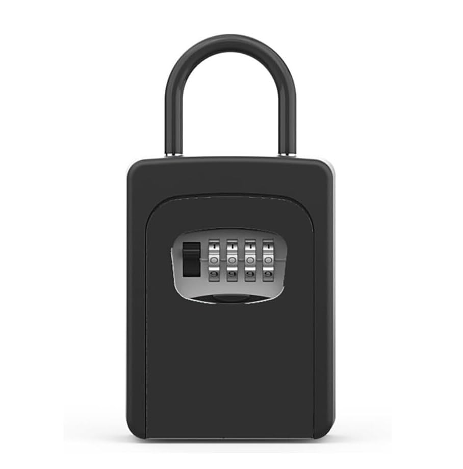 Coffre à clés, Coffre-fort à clés, coffre-fort sécurisé avec anse amovible(Black)