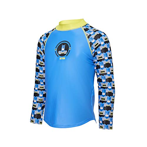 Zoggs Batman Haut de Soleil à Manches Longues avec Protection UV pour garçon L Blue/Multi