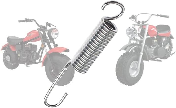Miniatura 7 de AlveyTech Muelle de pie para Baja MB165 y MB200 196cc Mini Bikes - Muelle de repuesto cromado de 3.346in, se adapta a Dirt Pit Dirtbike motocicleta,
