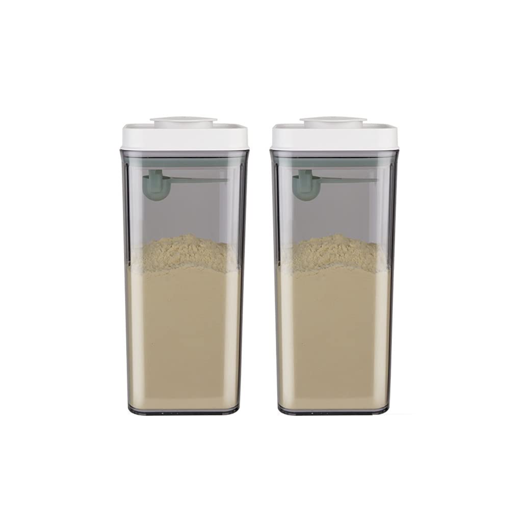 Contenant de stockage de grains blanc robuste avec système scellé de précision